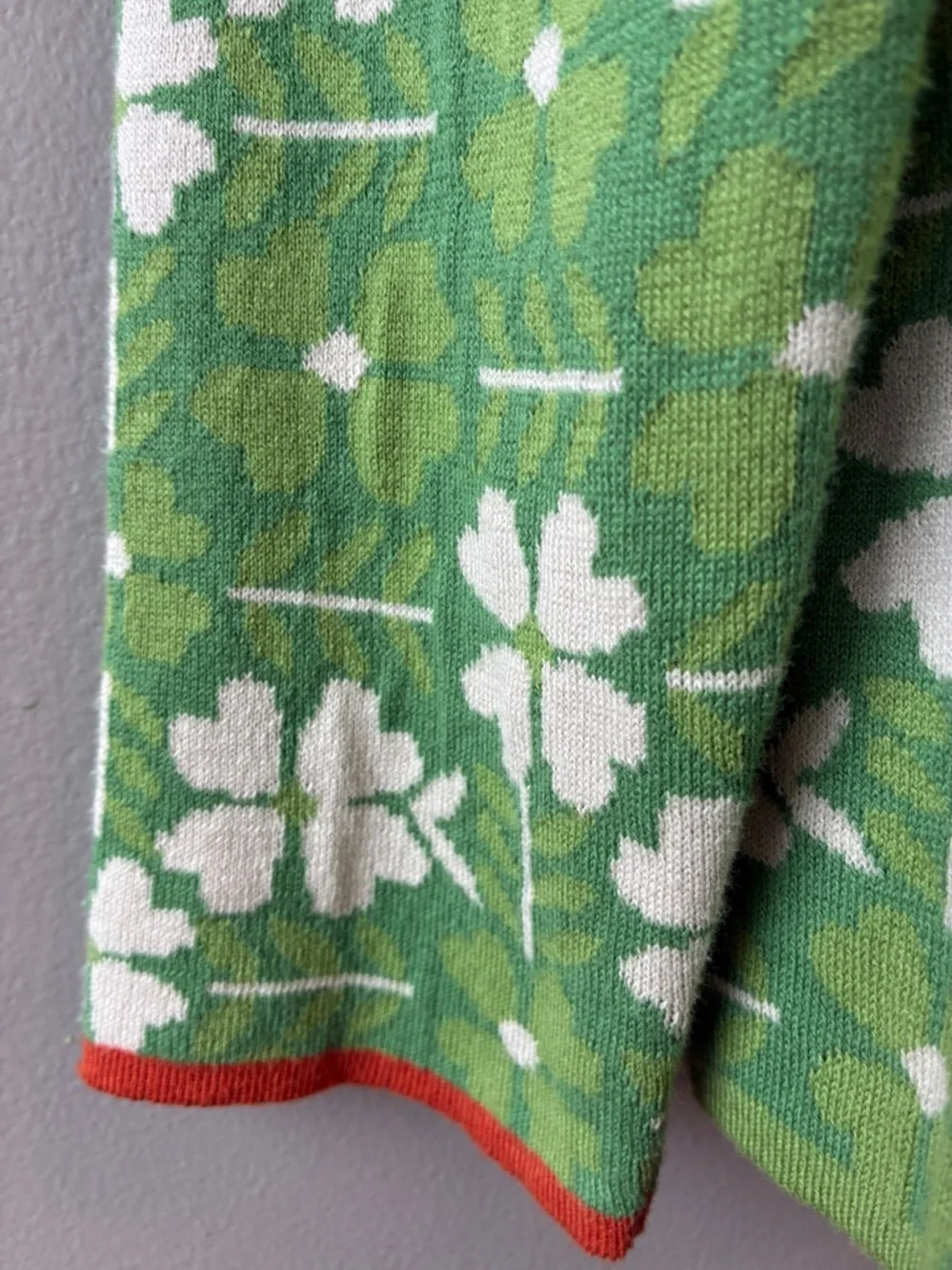 Gudrun Sjoden 4-Leaf Clover Cotton Cardigan, Medium - Picture 5 of 8